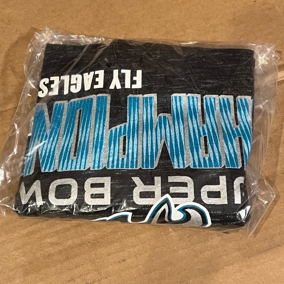 Philadelphia Eagles NFL Super Bowl LII Champions T-Shirt Black Youth XLarge XL - Picture 7 of 8